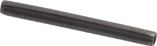 Made in USA - 3/32" Diam x 1" Long Coiled Spring Pin - Grade 1070-1090 Alloy Steel, Black Oxide Finish - Eagle Tool & Supply