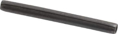 Made in USA - 3/32" Diam x 1" Long Coiled Spring Pin - Grade 1070-1090 Alloy Steel, Black Oxide Finish - Eagle Tool & Supply
