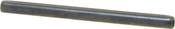 Made in USA - 3/32" Diam x 1-1/4" Long Coiled Spring Pin - Grade 1070-1090 Alloy Steel, Black Oxide Finish - Eagle Tool & Supply