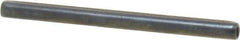 Made in USA - 3/32" Diam x 1-1/4" Long Coiled Spring Pin - Grade 1070-1090 Alloy Steel, Black Oxide Finish - Eagle Tool & Supply
