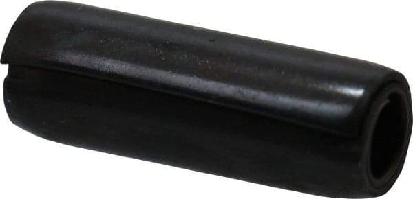 Made in USA - 1/8" Diam x 3/8" Long Coiled Spring Pin - Grade 1070-1090 Alloy Steel, Black Oxide Finish - Eagle Tool & Supply