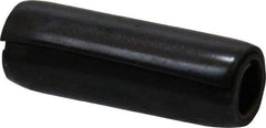 Made in USA - 1/8" Diam x 3/8" Long Coiled Spring Pin - Grade 1070-1090 Alloy Steel, Black Oxide Finish - Eagle Tool & Supply