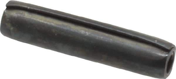 Made in USA - 1/8" Diam x 9/16" Long Coiled Spring Pin - Grade 1070-1090 Alloy Steel, Black Oxide Finish - Eagle Tool & Supply
