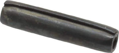 Made in USA - 1/8" Diam x 9/16" Long Coiled Spring Pin - Grade 1070-1090 Alloy Steel, Black Oxide Finish - Eagle Tool & Supply