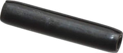 Made in USA - 1/8" Diam x 5/8" Long Coiled Spring Pin - Grade 1070-1090 Alloy Steel, Black Oxide Finish - Eagle Tool & Supply