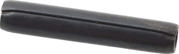 Made in USA - 1/8" Diam x 11/16" Long Coiled Spring Pin - Grade 1070-1090 Alloy Steel, Black Oxide Finish - Eagle Tool & Supply