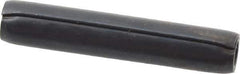 Made in USA - 1/8" Diam x 11/16" Long Coiled Spring Pin - Grade 1070-1090 Alloy Steel, Black Oxide Finish - Eagle Tool & Supply