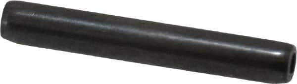 Made in USA - 1/8" Diam x 7/8" Long Coiled Spring Pin - Grade 1070-1090 Alloy Steel, Black Oxide Finish - Eagle Tool & Supply