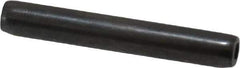 Made in USA - 1/8" Diam x 7/8" Long Coiled Spring Pin - Grade 1070-1090 Alloy Steel, Black Oxide Finish - Eagle Tool & Supply