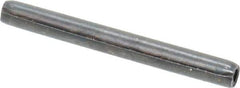Made in USA - 1/8" Diam x 1-1/4" Long Coiled Spring Pin - Grade 1070-1090 Alloy Steel, Black Oxide Finish - Eagle Tool & Supply