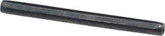 Made in USA - 1/8" Diam x 1-1/2" Long Coiled Spring Pin - Grade 1070-1090 Alloy Steel, Black Oxide Finish - Eagle Tool & Supply