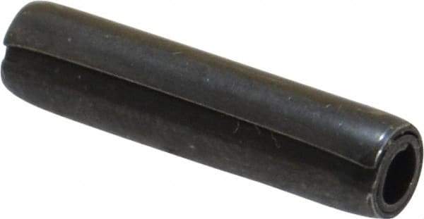 Made in USA - 5/32" Diam x 11/16" Long Coiled Spring Pin - Grade 1070-1090 Alloy Steel, Black Oxide Finish - Eagle Tool & Supply