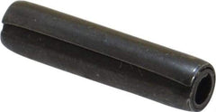 Made in USA - 5/32" Diam x 11/16" Long Coiled Spring Pin - Grade 1070-1090 Alloy Steel, Black Oxide Finish - Eagle Tool & Supply