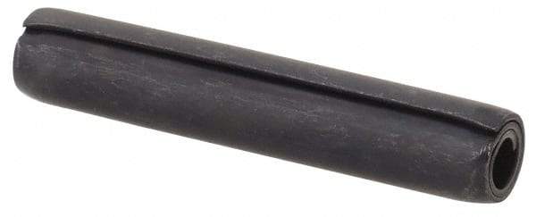 Made in USA - 5/32" Diam x 7/8" Long Coiled Spring Pin - Grade 1070-1090 Alloy Steel, Black Oxide Finish - Eagle Tool & Supply