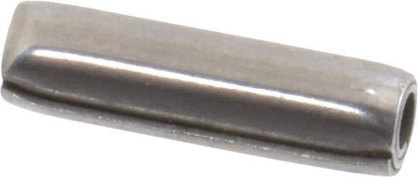 Made in USA - 3/16" Diam x 11/16" Long Coiled Spring Pin - Grade 1070-1090 Alloy Steel, Black Oxide Finish - Eagle Tool & Supply