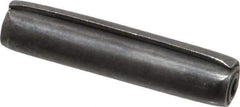 Made in USA - 3/16" Diam x 7/8" Long Coiled Spring Pin - Grade 1070-1090 Alloy Steel, Black Oxide Finish - Eagle Tool & Supply