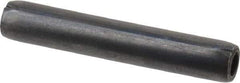 Made in USA - 3/16" Diam x 1-1/8" Long Coiled Spring Pin - Grade 1070-1090 Alloy Steel, Black Oxide Finish - Eagle Tool & Supply