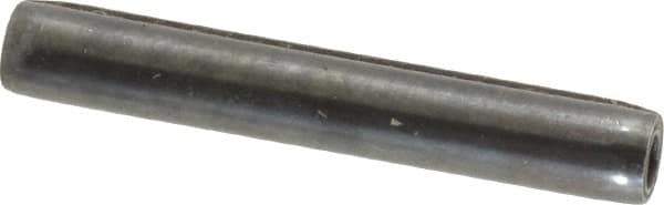 Made in USA - 3/16" Diam x 1-1/4" Long Coiled Spring Pin - Grade 1070-1090 Alloy Steel, Black Oxide Finish - Eagle Tool & Supply