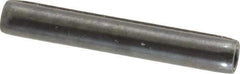 Made in USA - 3/16" Diam x 1-1/4" Long Coiled Spring Pin - Grade 1070-1090 Alloy Steel, Black Oxide Finish - Eagle Tool & Supply