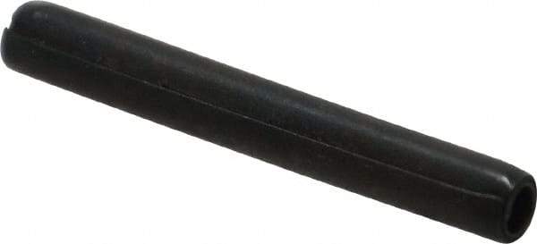 Made in USA - 3/16" Diam x 1-1/2" Long Coiled Spring Pin - Grade 1070-1090 Alloy Steel, Black Oxide Finish - Eagle Tool & Supply