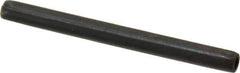 Made in USA - 3/16" Diam x 2-1/4" Long Coiled Spring Pin - Grade 1070-1090 Alloy Steel, Black Oxide Finish - Eagle Tool & Supply