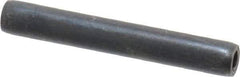 Made in USA - 7/32" Diam x 1-1/2" Long Coiled Spring Pin - Grade 1070-1090 Alloy Steel, Black Oxide Finish - Eagle Tool & Supply