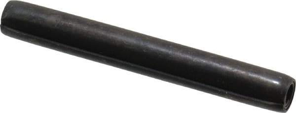 Made in USA - 7/32" Diam x 1-3/4" Long Coiled Spring Pin - Grade 1070-1090 Alloy Steel, Black Oxide Finish - Eagle Tool & Supply