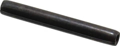 Made in USA - 7/32" Diam x 1-3/4" Long Coiled Spring Pin - Grade 1070-1090 Alloy Steel, Black Oxide Finish - Eagle Tool & Supply