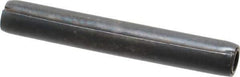 Made in USA - 1/4" Diam x 1-3/4" Long Coiled Spring Pin - Grade 1070-1090 Alloy Steel, Black Oxide Finish - Eagle Tool & Supply