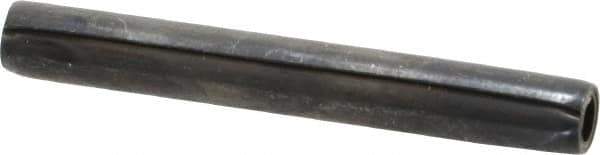 Made in USA - 1/4" Diam x 2" Long Coiled Spring Pin - Grade 1070-1090 Alloy Steel, Black Oxide Finish - Eagle Tool & Supply