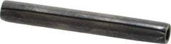 Made in USA - 1/4" Diam x 2" Long Coiled Spring Pin - Grade 1070-1090 Alloy Steel, Black Oxide Finish - Eagle Tool & Supply