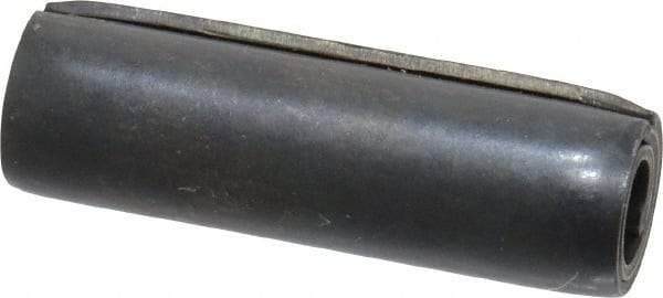 Made in USA - 5/16" Diam x 1" Long Coiled Spring Pin - Grade 1070-1090 Alloy Steel, Black Oxide Finish - Eagle Tool & Supply