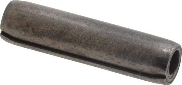 Made in USA - 5/16" Diam x 1-1/4" Long Coiled Spring Pin - Grade 1070-1090 Alloy Steel, Black Oxide Finish - Eagle Tool & Supply