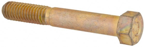 Made in USA - 7/16-14 UNC, 3" Length Under Head Hex Head Cap Screw - Eagle Tool & Supply