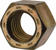 Value Collection - 7/8-9 UNC Steel Right Hand Hex Nut - 1-5/16" Across Flats, 3/4" High, Zinc Yellow Dichromate Cad & Waxed Finish - Eagle Tool & Supply