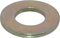 Made in USA - 5/16" Screw, Grade 9 Steel SAE Flat Washer - Zinc Yellow Dichromate Finish - Eagle Tool & Supply