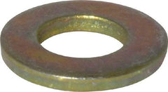 Value Collection - 3/8" Screw, Grade 9 Steel SAE Flat Washer - Zinc Yellow Dichromate Finish - Eagle Tool & Supply