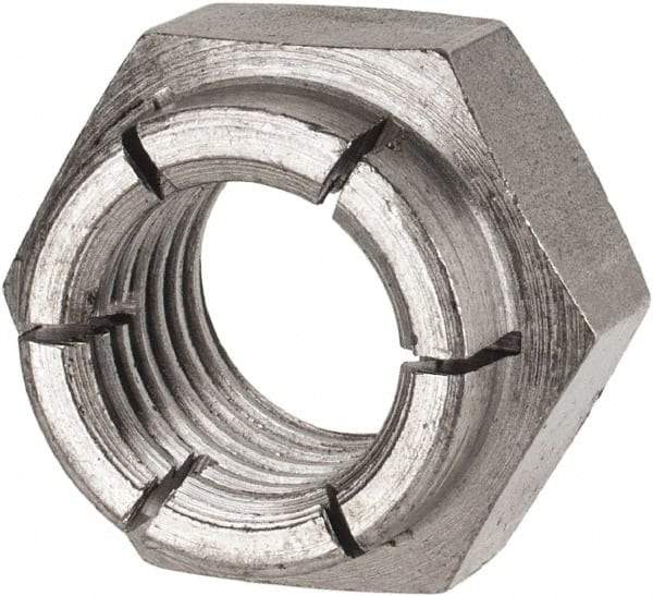 Flex-Loc - 3/4-10 UNC Grade 2 Heavy Hex Lock Nut with Expanding Flex Top - Uncoated, Meets Military Specifications - Eagle Tool & Supply