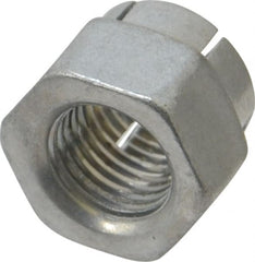 Flex-Loc - 3/8-24 UNJF Grade 2 Hex Lock Nut with Expanding Flex Top - Eagle Tool & Supply