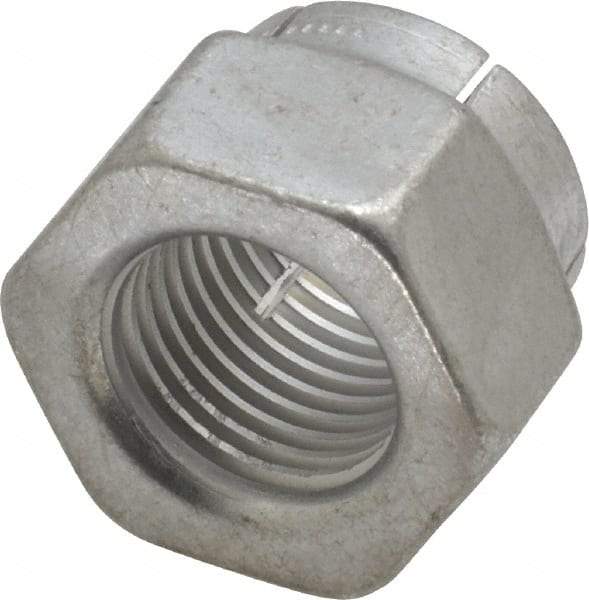 Flex-Loc - 1/2-20 UNJF Grade 2 Hex Lock Nut with Expanding Flex Top - Cadmium-Plated Finish, Meets Military Specifications - Eagle Tool & Supply