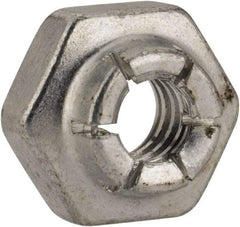 Flex-Loc - #10-24 UNJC Grade 2 Hex Lock Nut with Expanding Flex Top - Cadmium-Plated Finish, Meets Military Specifications - Eagle Tool & Supply