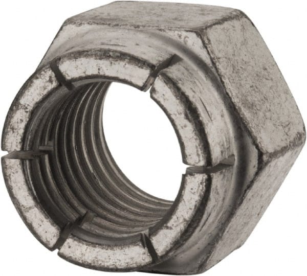 Flex-Loc - 3/4-10 UNC Grade 2 Hex Lock Nut with Expanding Flex Top - Eagle Tool & Supply