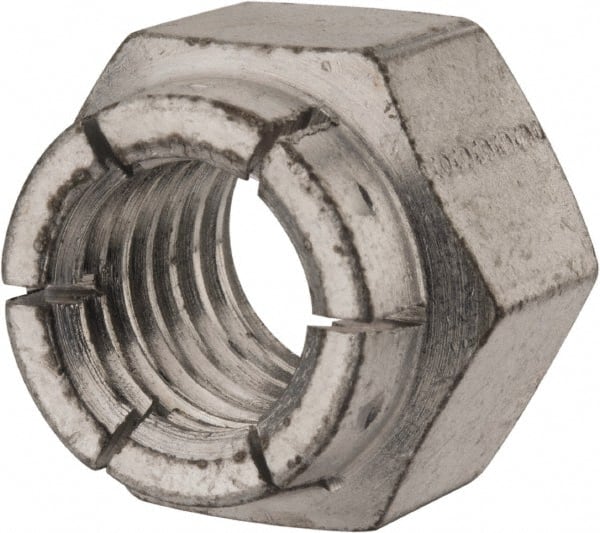 Flex-Loc - 5/8-11 UNC Grade 2 Hex Lock Nut with Expanding Flex Top - Eagle Tool & Supply