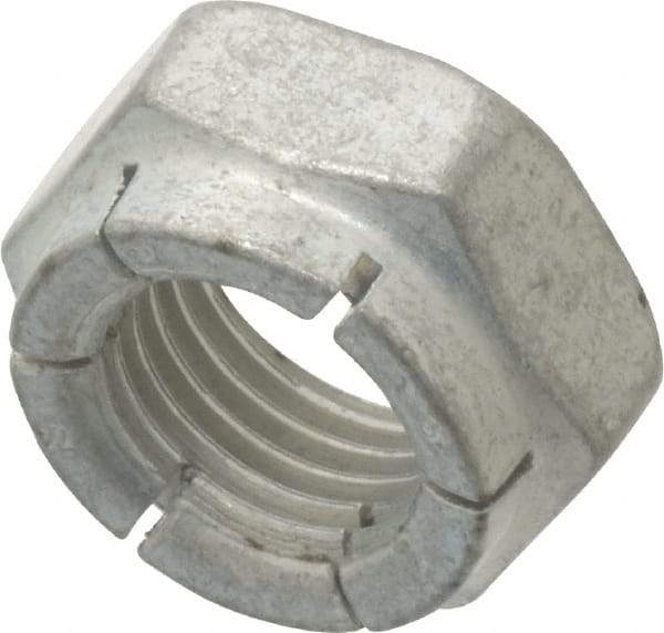 Flex-Loc - 3/8-24 UNJF Grade 2 Hex Lock Nut with Expanding Flex Top - 9/32" High, Cadmium-Plated Finish, Meets Military Specifications - Eagle Tool & Supply