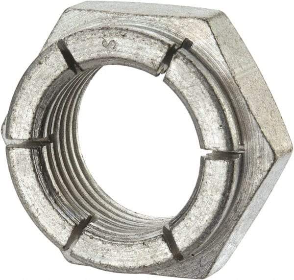 Flex-Loc - 7/8-14 UNJF Grade 2 Hex Lock Nut with Expanding Flex Top - Cadmium-Plated Finish, Meets Military Specifications - Eagle Tool & Supply