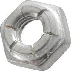 Flex-Loc - 1/4-20 UNC Grade 2 Hex Lock Nut with Expanding Flex Top - Eagle Tool & Supply