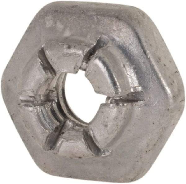 Flex-Loc - #6-32 UNJC Grade 2 Hex Lock Nut with Expanding Flex Top - 5/16" Width Across Flats, 9/64" High, Cadmium-Plated Finish, Meets Military Specifications - Eagle Tool & Supply