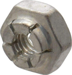 Flex-Loc - #8-32 UNJC Grade 2 Hex Lock Nut with Expanding Flex Top - 3/16" High, Cadmium-Plated Finish, Meets Military Specifications - Eagle Tool & Supply