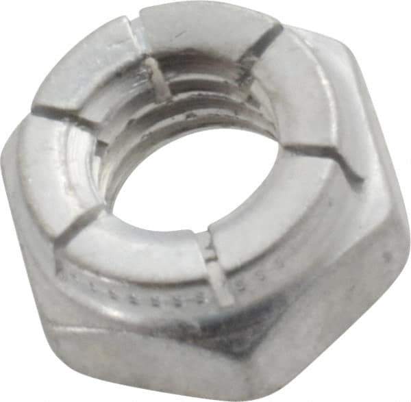 Flex-Loc - 5/16-18 UNC Grade 2 Hex Lock Nut with Expanding Flex Top - 17/64" High, Cadmium-Plated Finish, Meets Military Specifications - Eagle Tool & Supply