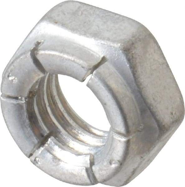 Flex-Loc - 3/8-16 UNC Grade 2 Hex Lock Nut with Expanding Flex Top - 9/32" High, Cadmium-Plated Finish, Meets Military Specifications - Eagle Tool & Supply